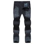 Fanuocetar Mens Hiking Pants Winter Warm Fleece SoftShell Waterproof Windproof Outdoor Ski Trekking Climbing Thick Rain Trousers