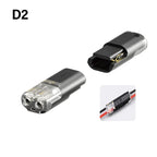 Electric Wire Connector Free Stripping Quick Cable Connectors Dual line Interconnection Detachable Automotive Terminal Connector