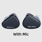 iBasso Jr. Gelato HiFi Wired Earphones In Ear Music Headphones High Quality Sport Headset Customized Pc Gamer Accessories Gifts