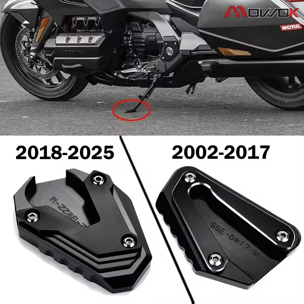 For Honda Goldwing 1800 GL1800 F6B 2002-2023 2024 Accessories Motorcycle Side Stand Support Pad  Kickstand Enlarger Extension