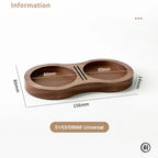 Walnut Coffee Tamper Mat – 51/53/58mm, Storage Pad for Tamper & Filter Screen, Barista Station Tool