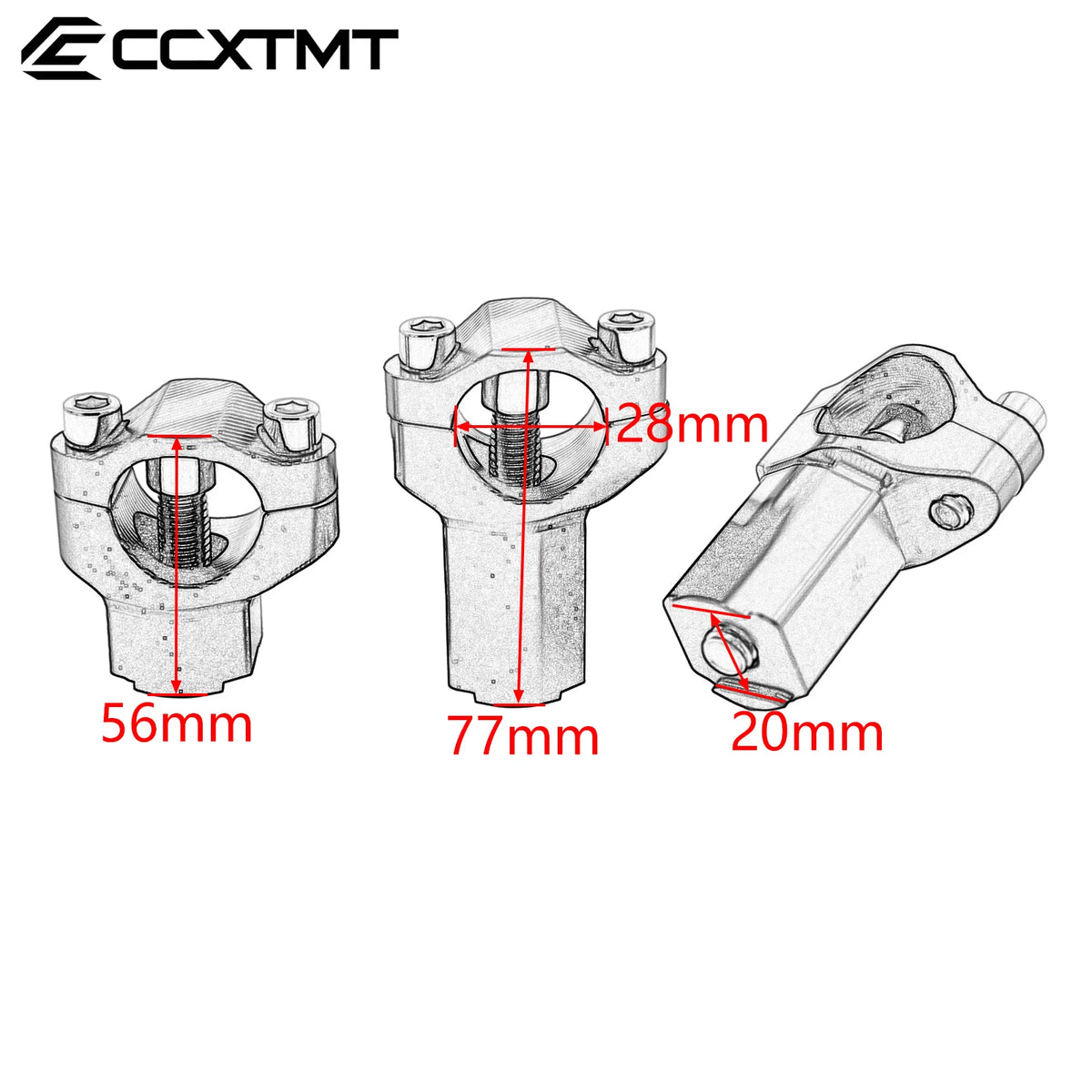 Motorcycle 11/8" 28MM Handlebar Risers Bar Mount Clamp For KTM 690-1290 Enduro/R Super Adventure R/S 2008-2022 EXC SXF Motocross