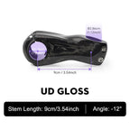 TOSEEK Carbon Stem12Degree Mountain Bike Stem 31.8mm Bicycle Handlebar Stems 70/80/90/100/110/120/130mm Black Gloss Bicycle Part