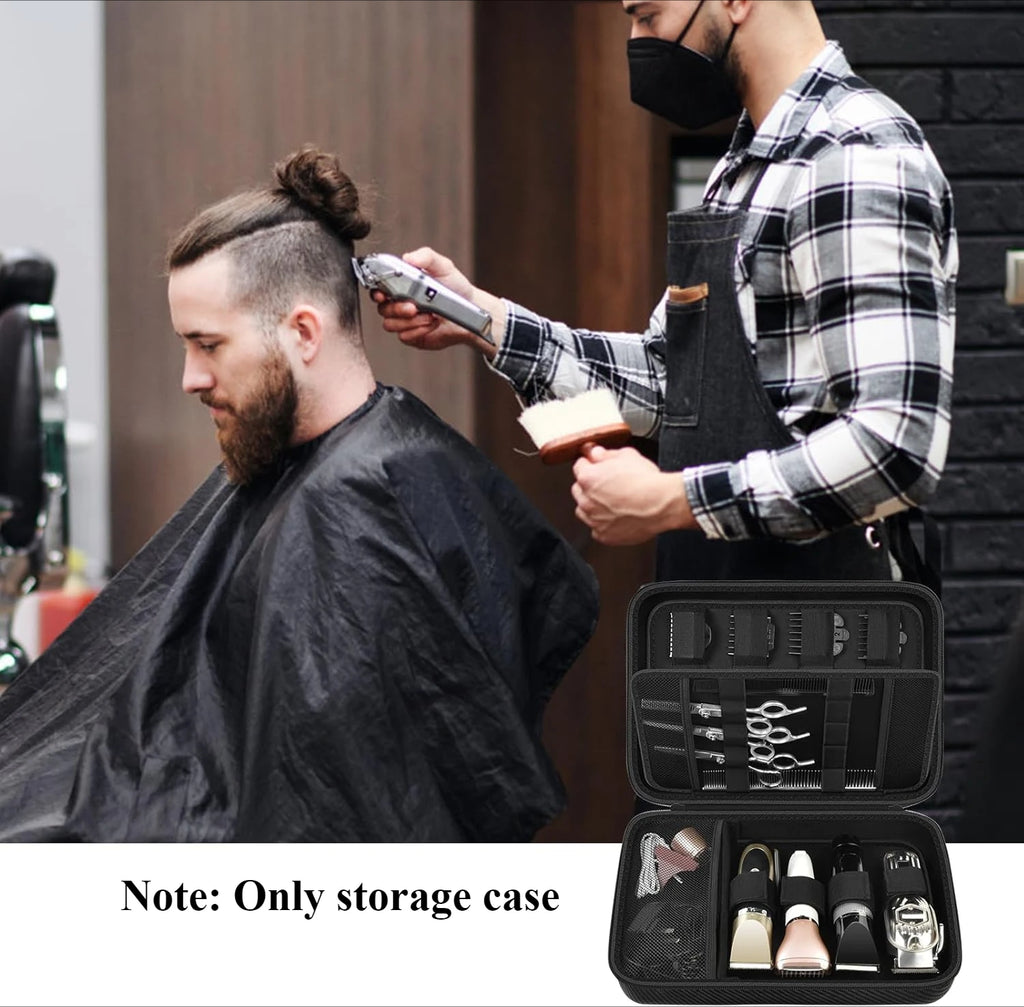 (Case only) Hard Travel Case for Hair Clippers, Hair Cutting Barber Supplies Organizer Bag, Trimmer Storage Holder for Ufree