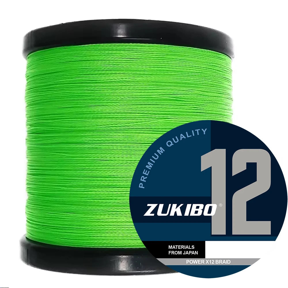 X12 Carp Fishing Line 300M 500M 1000M 12 Strands Braided Japan Multifilament PE Wire Super Strong Durable Smooth Fishing Tackle