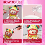 1pc 50/100ml Super Gloss Clay Varnish Nom Toxic Scratch Resistant Air-dried Clay Glaze With Brush For Ceramic Wood Acrylic Paint