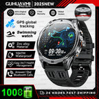 1.75''AMOLED Screen Smart Watch Men 10ATM Waterproof Compass GPS Smartwatch Bluetooth Call 1000mAh Large Battery Sports watch