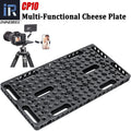 INNOREL CP10 Multi Functional Photography DIY Cheese Plate with 1/4" & 3/8" Threads, Built-in ARRI Locating Holes for Tripod