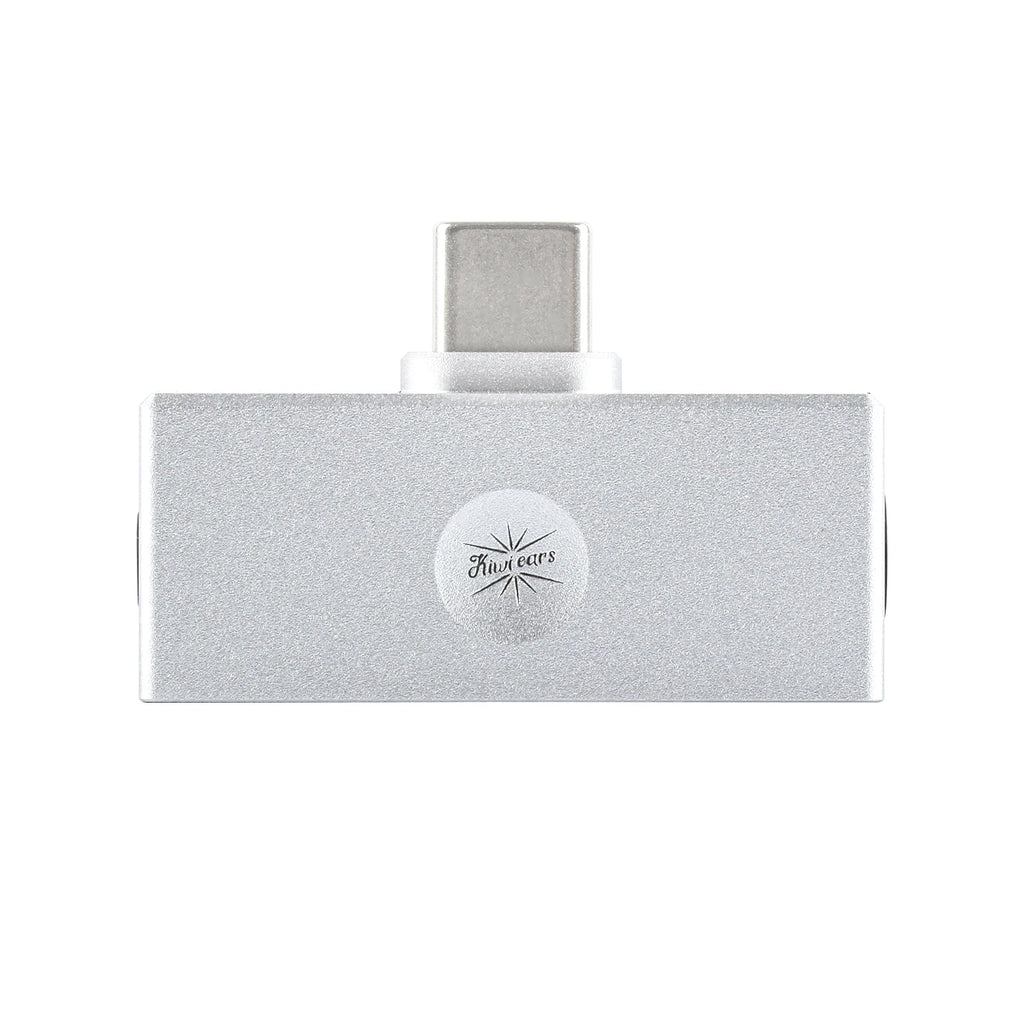 Kiwi Ears Allegro Mini Portable DAC/Amp USB-C to 3.5mm + 4.4mm, 32bit/384kHz, Silver