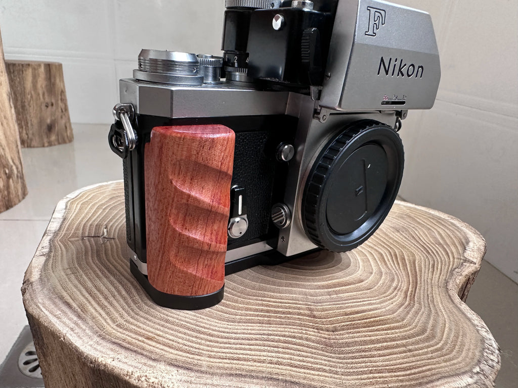 Enhance Nikon F Handling: FITTEST Wood Grip L Bracket Plate