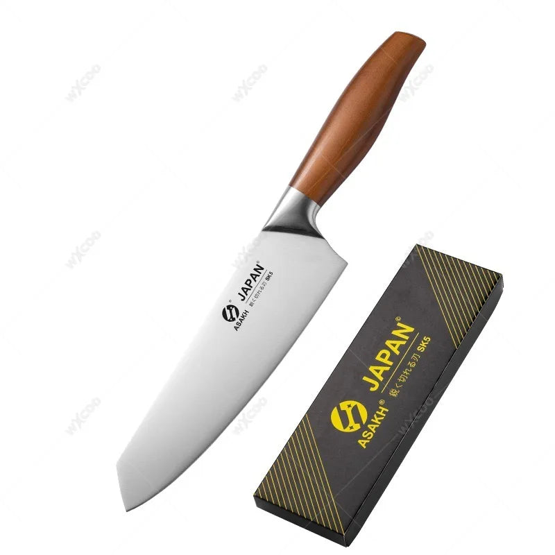 WXCOO Japanese Kitchen Knives Stainless Steel Professional Chef Knife Fish Fillet Meat Cleaver Slicing Knife Cooking Tools
