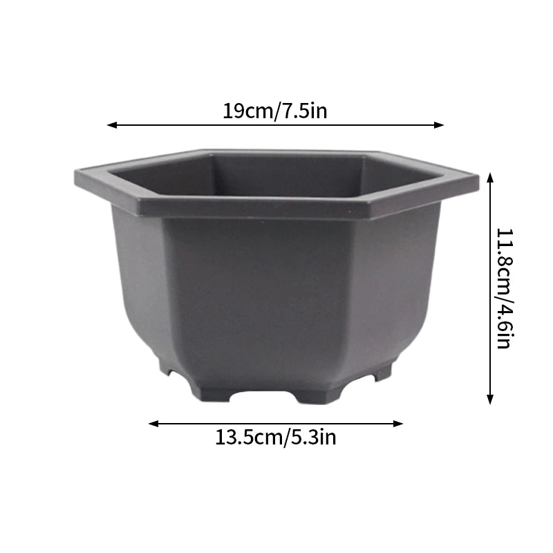 Flowerpots Imitation Purple Clay Succulent Plants Pots Outdoor Garden Landscape Bonsai Pot Trays Rectangular Square Planter