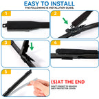 Erick's Front Wiper Blades Set 24in + 16in for Hyundai i20 2020-2026 LHD