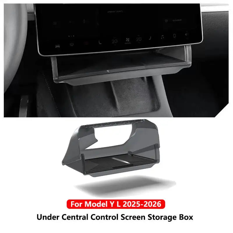 Tesla Model 3/Y Center Console Under Screen Storage Box Organizer Tray, Double Layer