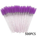 500/1000PCS Eyelashes Brushes Set Wholesaler Lash Mascara Brush For Lashes Extension Eyebrow Wands Applicator Makeup Tools