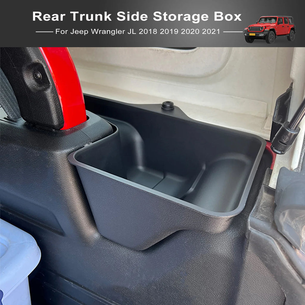 Center Console Armrest Box Tray Rear Trunk Storage Box for Jeep Wrangler JL 2018-2023 Tools Organizer Car Accessories Modified