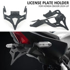 CB650R 2024 2025 Motorcycle License Plate Holder Rear Short Tail Stock Tidy Tailstock Bracket LED Light For Honda CB650 R CB650R