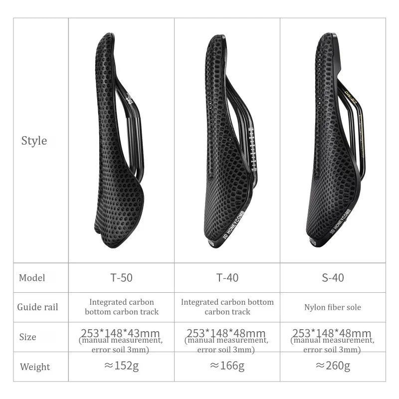 ZEIUS 3d Printed Bicycle Carbon Saddle Carbon fiber Comfortable Bicycle Saddle MTB Road bike Seat Saddle cushion Cycling parts