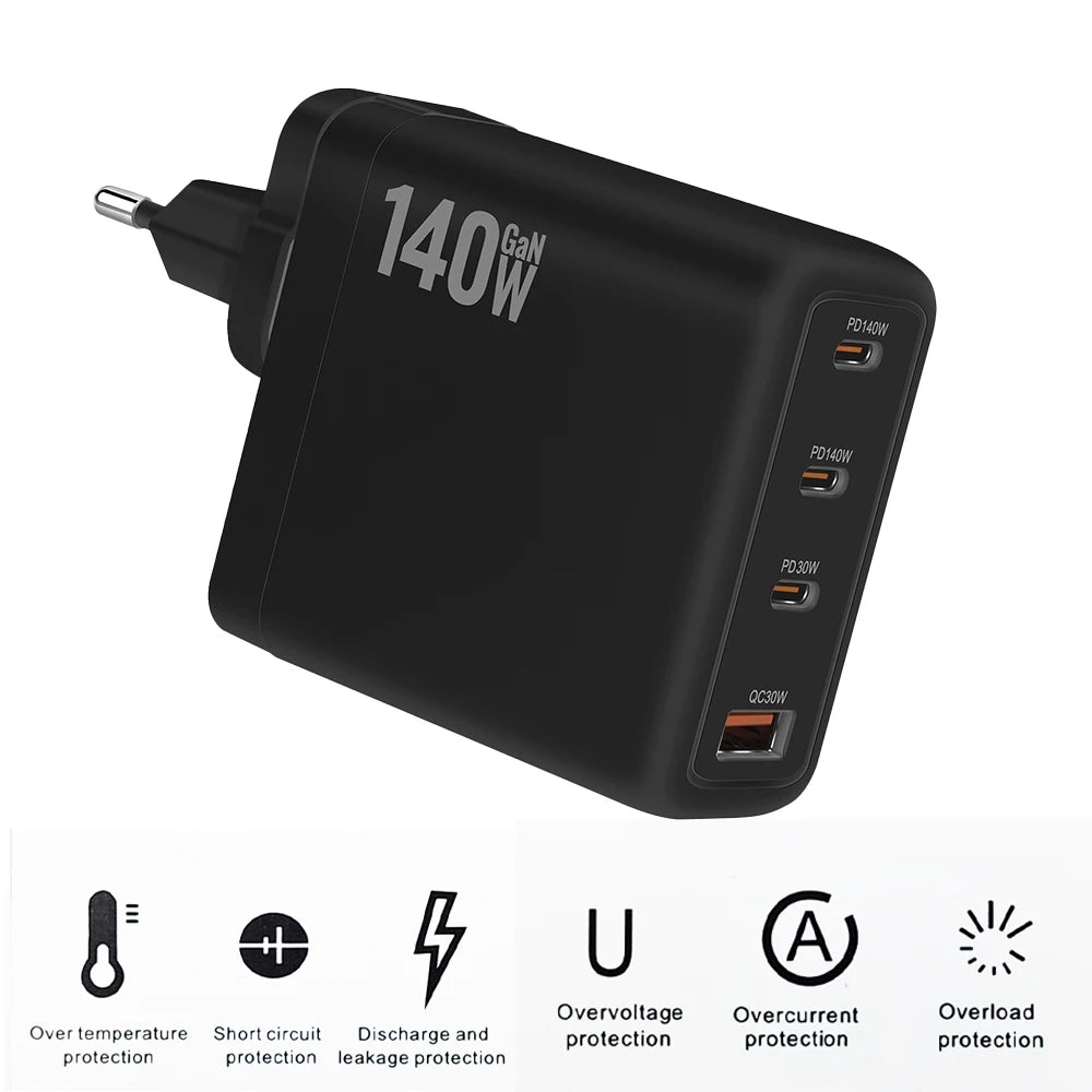 140W GaN Electric soldering iron power adapter PD3.1 for T90 soldering iron power adapter soldering kit