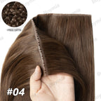 Butterfly Weft Extensions Human Hair Hand Tied Invisible PU Bundles Hole Flat Remy Twin Tabs PU Weft Free Beads 40-50g/Pack