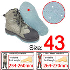 Fishing Shoes, Outdoor Fly Fishing Boots, Felt or Rubber Sole Sea River Reef Rock Fishing Boots, Hunting Fishing Waders Boots