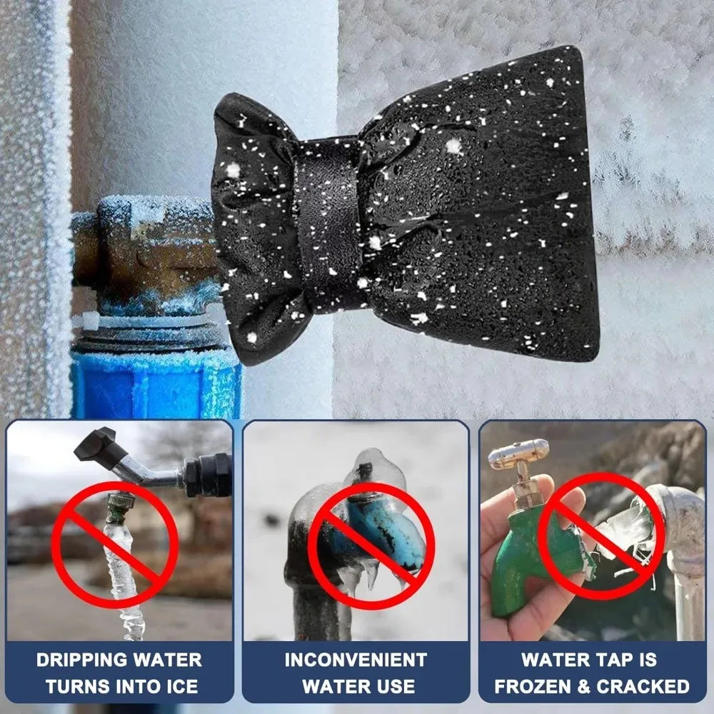 Winter Outdoor Faucet Insulation Sleeve Cover for Garden Tap Anti Freezing Reusable Protector for Hose Bib in Cold Weather
