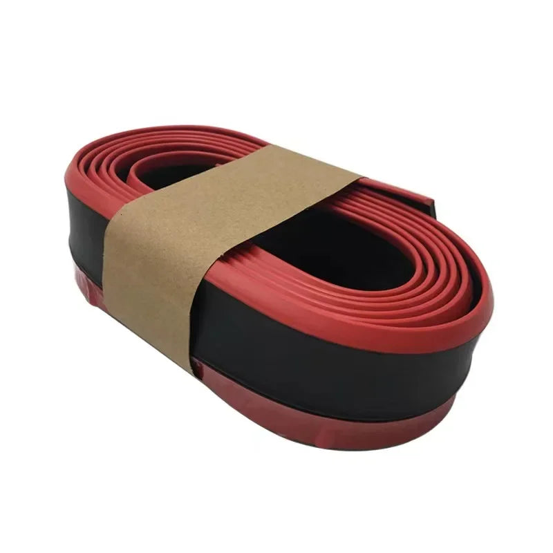 Universal Car Bumper Lip 2.5M Stickers Car Front Bumper Lip Rubber Car Bumper Protectors Exterior Mouldings Bumper Lip Strip