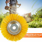 8-Inch Lawn Mower With Grass Head, Nylon Weeding Wheel, Household Weeding Brick Joint With Hardened Nylon Wire  Mowing  Wheel