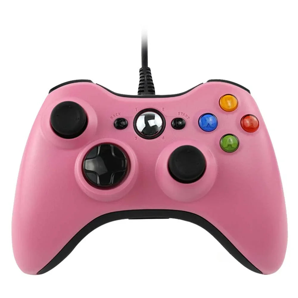 Wireless/Wired Controller For Xbox 360 Game Controller with Dual-Vibration Turbo Compatible with Xbox 360/360 Slim and PC Window