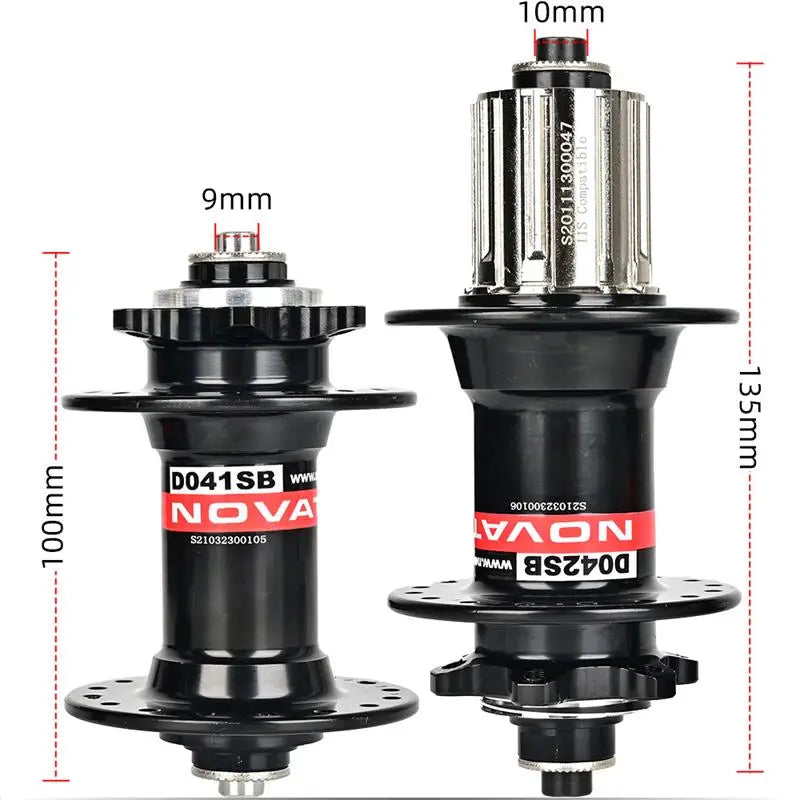 Novatec Mountain Bike Hub D041SB D042SB 28/32/36 Holes Disc Card Brake MTB Bicycle Hub Bearing Front/Rear 8/9/10/11 Speed