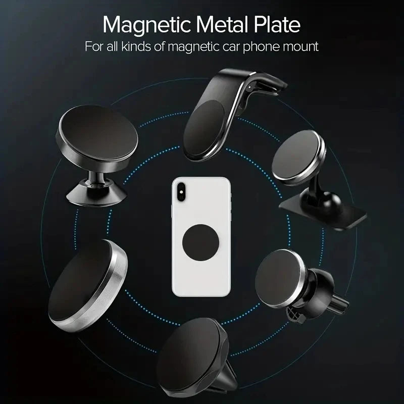 2-10Pcs 40X40mm 45x65mm Black Anti-scratch Metal Plate Disk Iron Sheet for Magnet Mobile Phone Holder