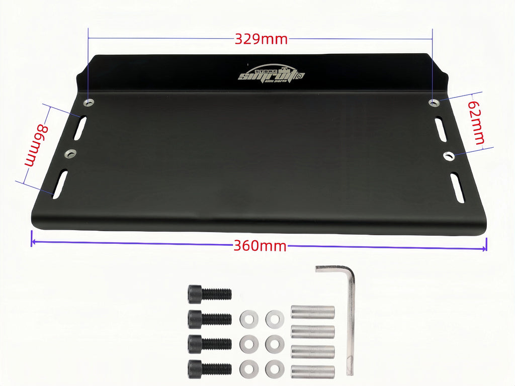 SimRuito Universal Adjustable Sim Racing Pedals Mounting Plate 7075 Aluminum for G29 G920 T300RS Cockpit Floor 3 Pedals