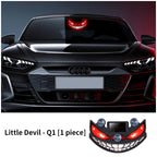 Solar Powered LED Warning Light Devil Eye Style Multi-Mode Wireless Decorative Lamp
