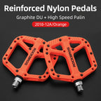 ROCKBROS Bicycle Pedals Ultralight Sealed Bearings Nylon Bike Pedals Anti-Slip MTB Road Flat Platform Cycling Pedal Accessories