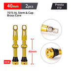 MANA 1Pair Bicycle Presta Valve 40/53/63/78/100mm 7075 Aluminum Alloy For Tubeless Road/MTB/Gravel Bike-ELITEWHEELS Valve
