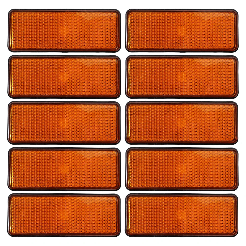 Electric Scooter Rear Reflector Night Safety Warning Plate Waterproof High Bright Universal Motorcycle Car Truck Trailer Parts