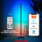 RGBIC Smart Floor Lamp 145cm/180cm LED Corner Mood Light, Tuya WiFi/Bluetooth, Remote