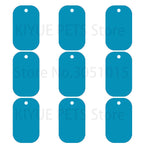 100Pcs Dog Tag Military Pet Id Tags Aluminum Name Pendant Blank Dog Tags Personalized Customized Dog Tag