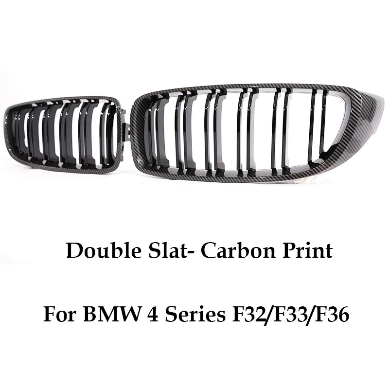 Front Bumper Kidney Gloss Black Carbon Chrome Grill M Color Grille Grill For BMW 4 Series Gran F32 F33 F36 F80 F82 2013-2020