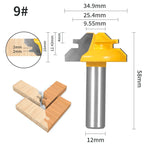 YUSUN 1PC 45° Degree  Lock Miter Router Bit  Woodworking Milling  Cutter For Wood Tools