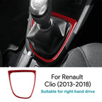 Carbon Fiber Gear Shift Frame Trim Sticker for Renault Clio 4 2013-2018 LHD/RHD