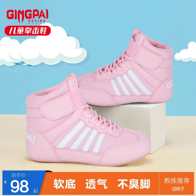 Wrestling Shoe Fighting Boxing Shoes Rubber Outsole Breathable For Men Women Child,Anti Slip Wrestling Sneakers