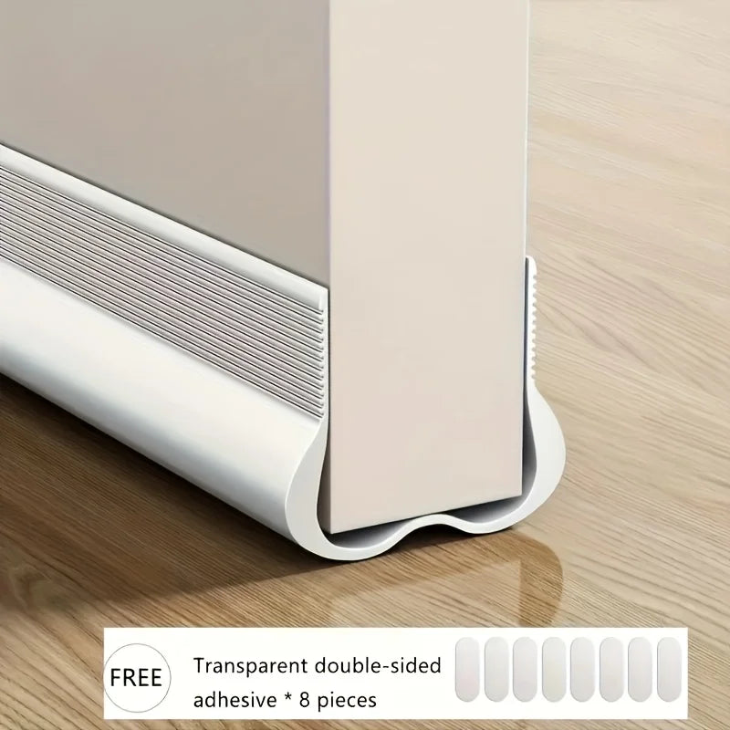 PVC Flexible Door Bottom Seal Strip Under Door Draft Stopper Weatherproof Soundproof Gap Cover Weatherstrip for Indoor Outdoor