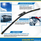 Erick's Front Wiper Blades Set 24in + 16in for Hyundai i20 2020-2026 LHD
