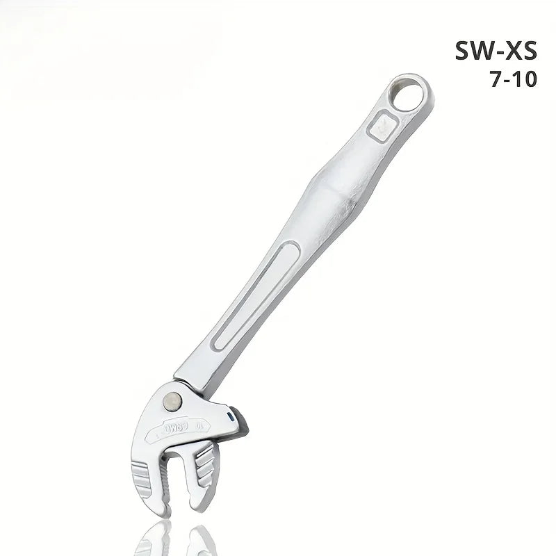 Heavy-Duty Industrial Crab Claw Wrench Self-Adjusting Ratchet Wide Jaw for Automotive Piping Manufacturing
