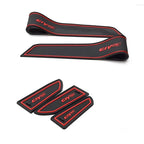 16pcs/set Door Groove Mat for Honda Civic 2016 2017 2018 2019 2020 2021 Non-slip Door Slot Cup Mat Pad Cushion Left hand drive
