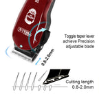 WALUX 10W Professional AC Powerful Hair Clipper EU Plug Or US Plug Hair Trimmer with 8 Guide Combs 2M Cord Home Barber Shaver