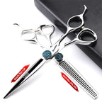 440C Japanese Stainless Hairdressing Scissors 6 Inch / 7 Inch Hair Scissors Right hand Barber Shears Left Handle Hair Cutting