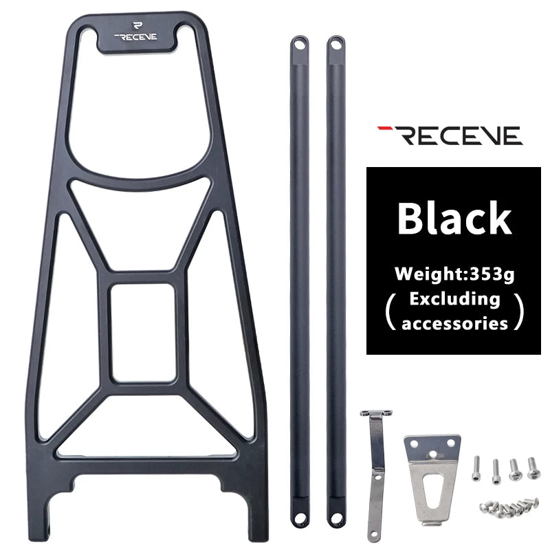 RECEVC Folding Bicycle Rear Rack Luggage Carrier BMX Baggage Rack Bike Aluminum Alloy Luggage Carrier Rear Shelf for Brompton