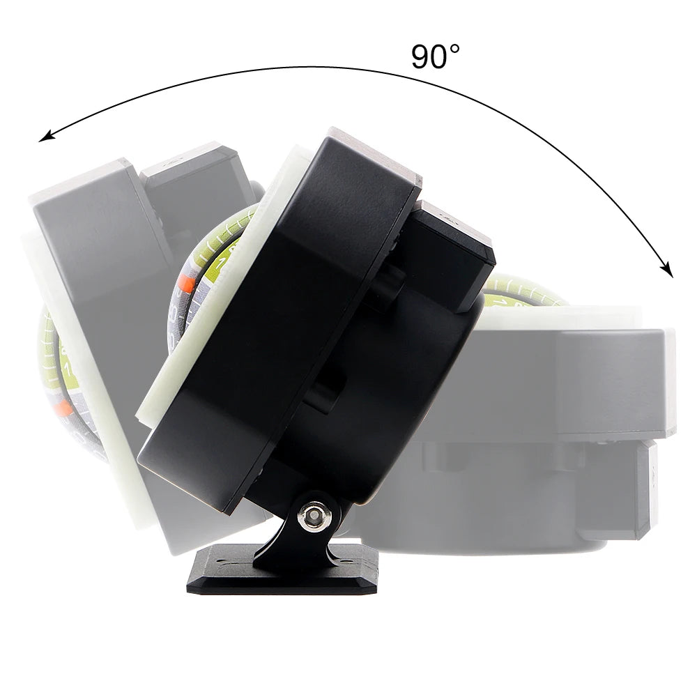 Auto Slope Meter Level Built-in LED Inclinometer Angle Car Compass High-precision Car Vehicle Declinometer Gradient